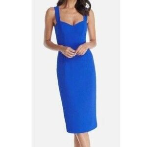 Dress the Population Royal Blue Midi Sheath Dress